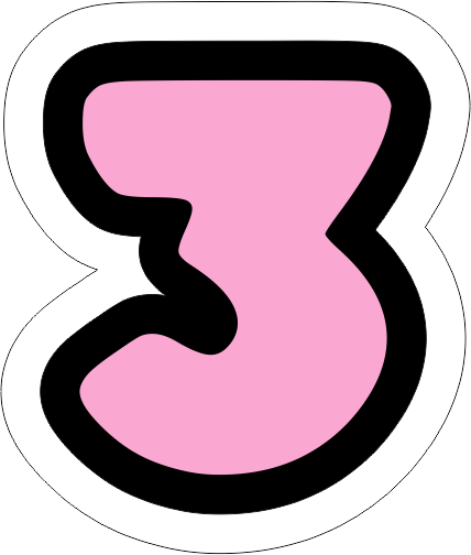 Numero-3-hellokitty-1 Topo de Bolo TOP Hello Kitty