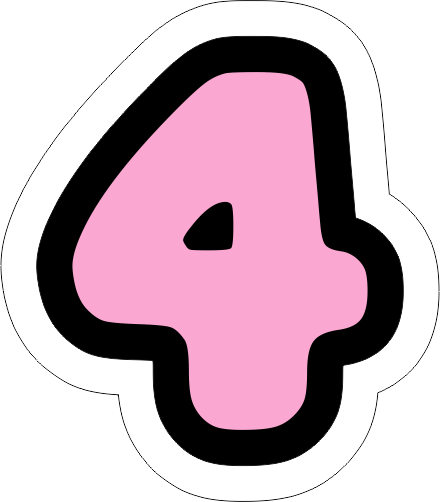 Numero-4-hellokitty-1 Topo de Bolo TOP Hello Kitty