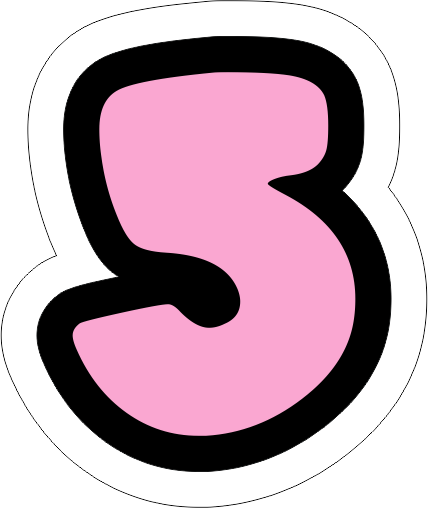 Numero-5-hellokitty-1 Topo de Bolo TOP Hello Kitty