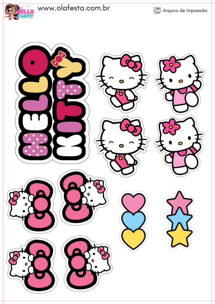 Topo-de-Bolos-Hello-Party-4-724x1024 Topo de Bolo TOP Hello Kitty